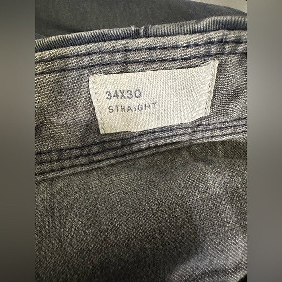 Gap Men’s Charcoal Gray Straight Leg Pants Size 34x30 - Picture 5 of 9